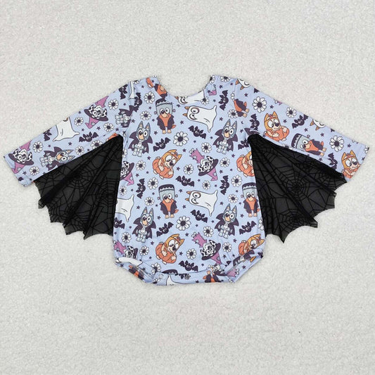 Baby Infant Girls Rompers Halloween Dogs Bats Long Sleeve Rompers LR1341