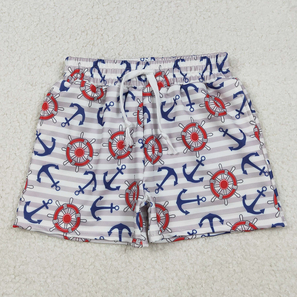 Baby Boys Swim Trunks Sea World Boats Swimming Trunks Bottom S0589 12.9