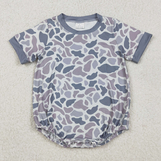 Baby Boys Rompers Short Sleeve Grey Camo Southern Rompers SR3243 11.1