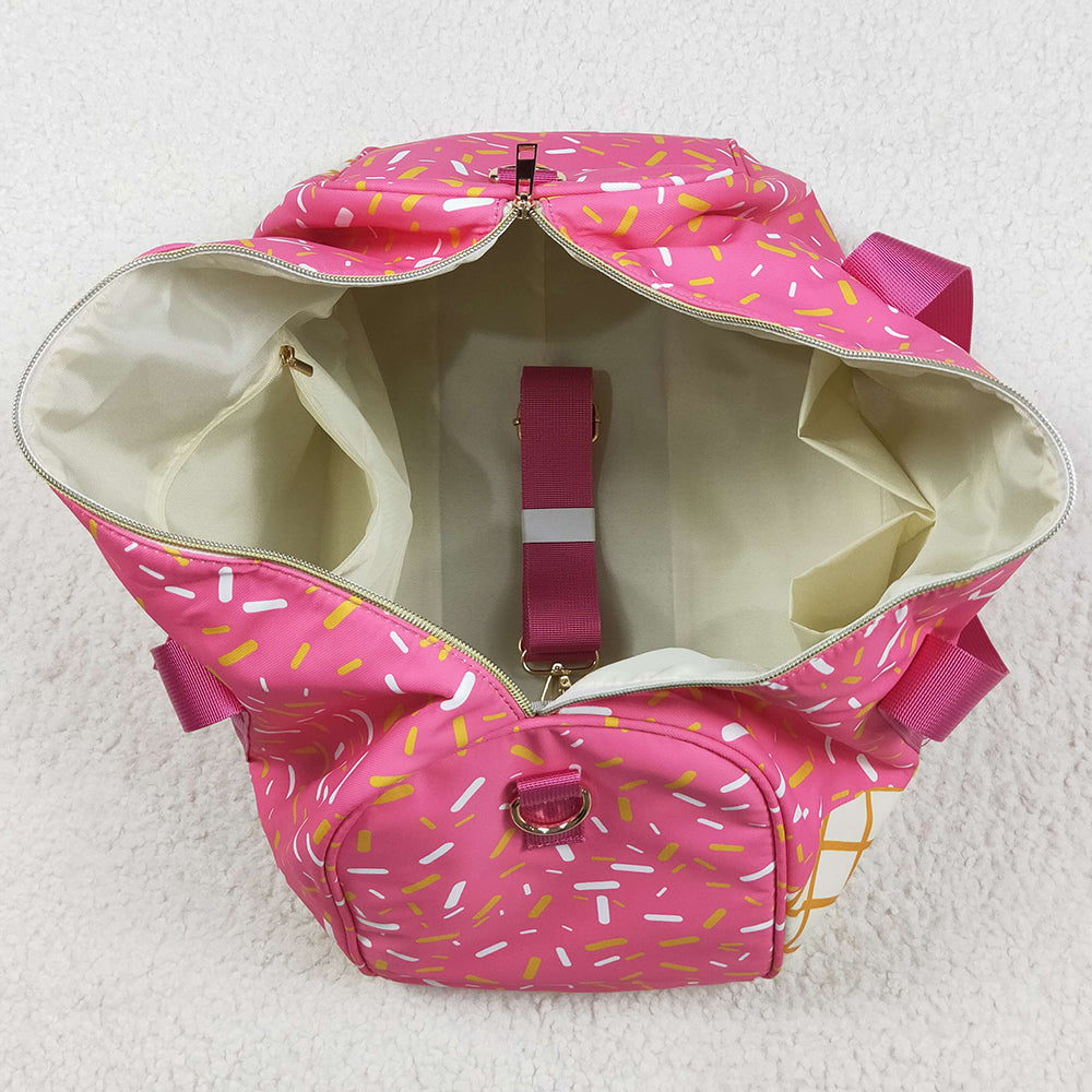 Boutique Kids Bags Pink Ice Cream Drip Zipper Gym Bags BA0298 5.23