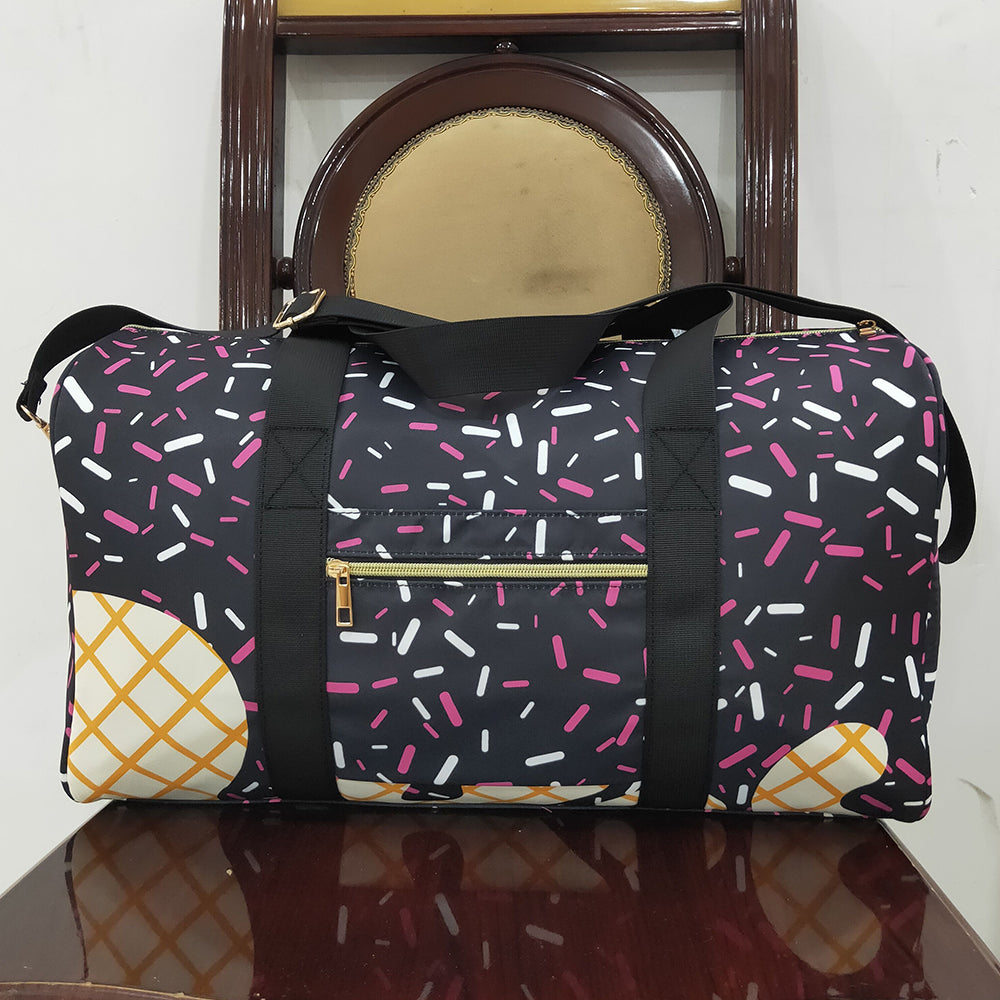 Boutique Kids Bags Black Ice Cream Drip Zipper Gym Bags BA0303 5.22