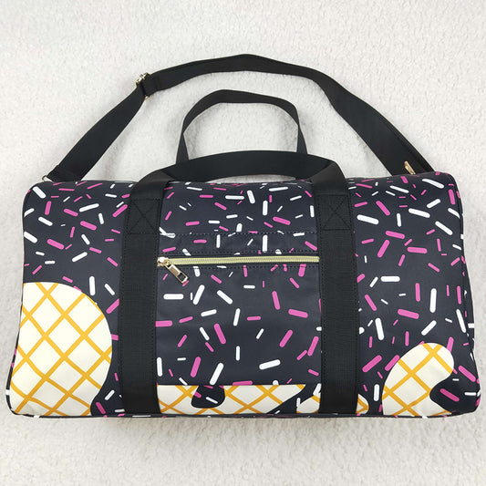 Boutique Kids Bags Black Ice Cream Drip Zipper Gym Bags BA0303 5.22