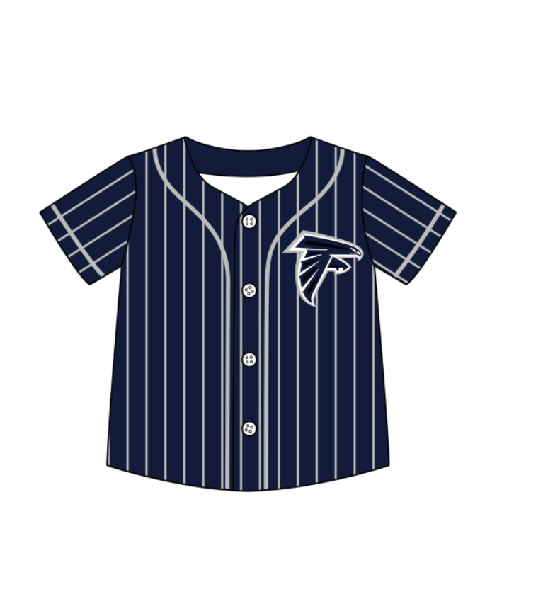 Preorder (moq 5)Baby Boys Clothes Navy Short Sleeve Shirts Top