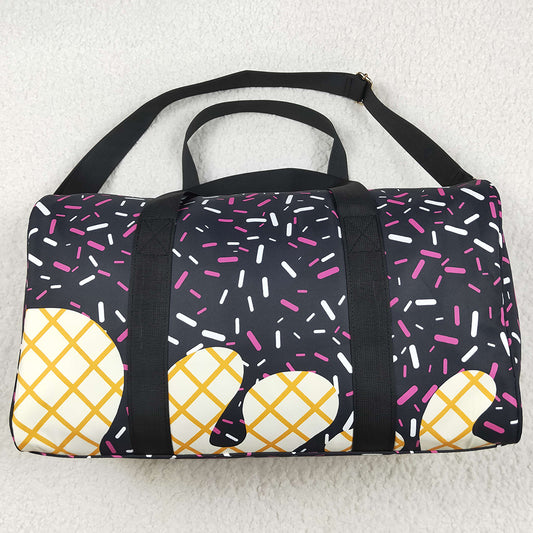 Boutique Kids Bags Black Ice Cream Drip Zipper Gym Bags BA0303 5.22