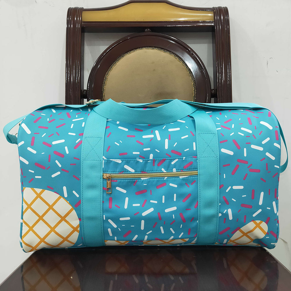 Boutique Kids Bags Blue Ice Cream Drip Zipper Gym Bags BA0304 5.23