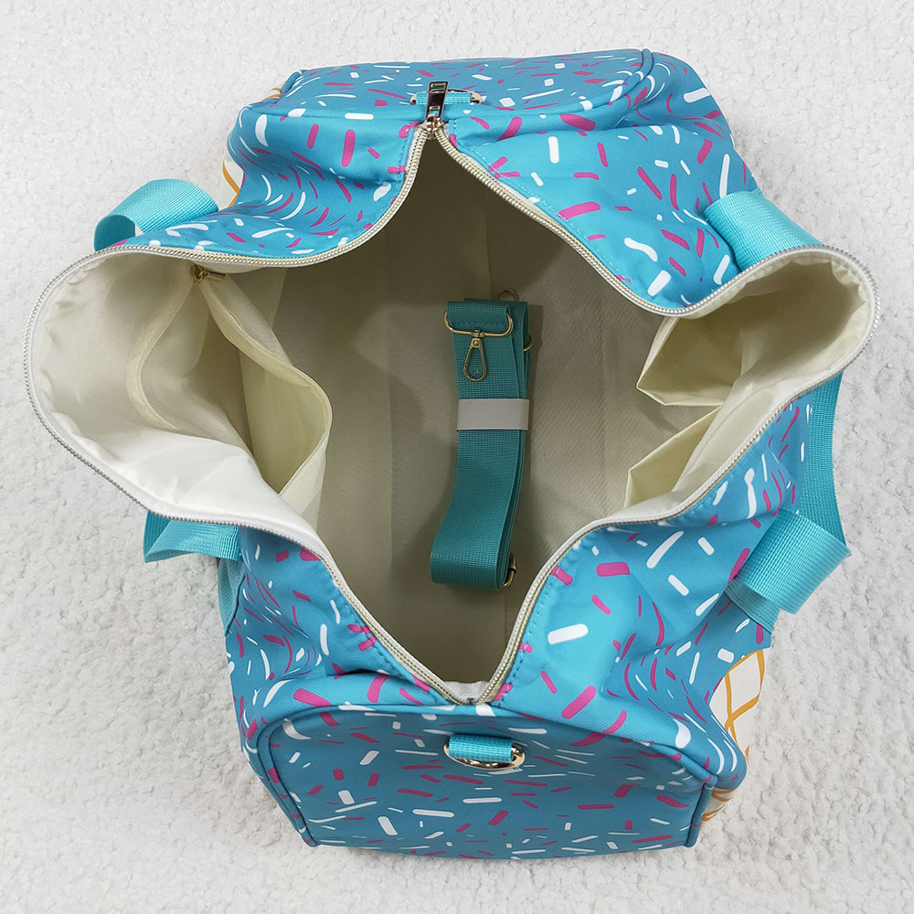 Boutique Kids Bags Blue Ice Cream Drip Zipper Gym Bags BA0304 5.23