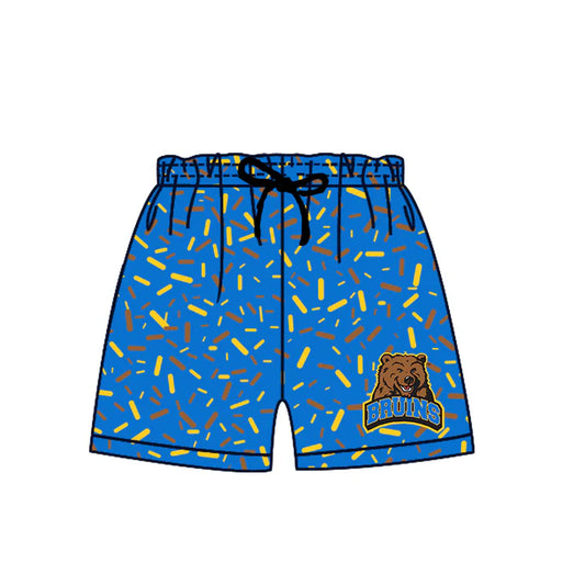 Preorder (moq 5)Baby Boys Blue Bruins Drip Team Shorts Bottom 6.27
