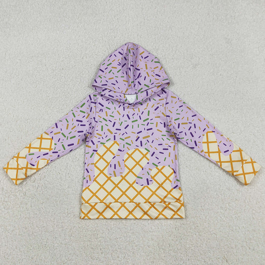 Baby Boys Clothes Lavender Drip Sprinkles Team Hoodies Top BT1373 12.23