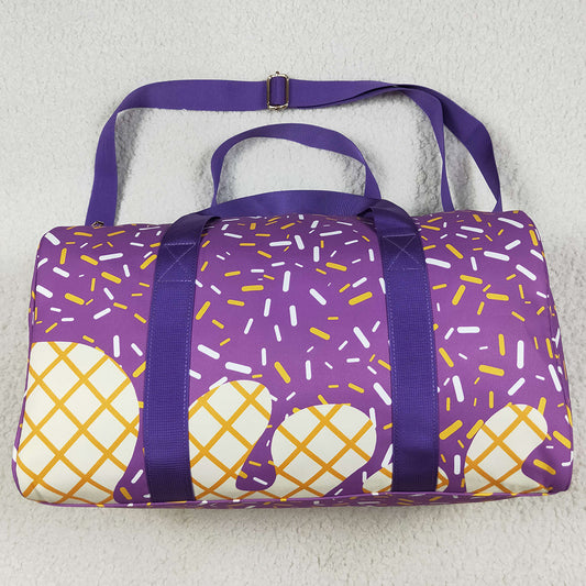 Boutique Kids Bags Purple Ice Cream Drip Zipper Gym Bags BA0321 6.24