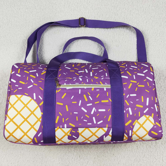 Boutique Kids Bags Purple Ice Cream Drip Zipper Gym Bags BA0321 6.24