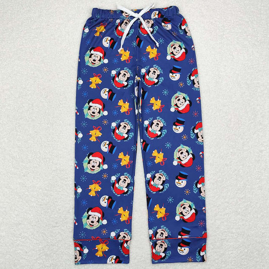 Adult Women Pants Christmas Cartoon Bottom Pants Pajamas P0568