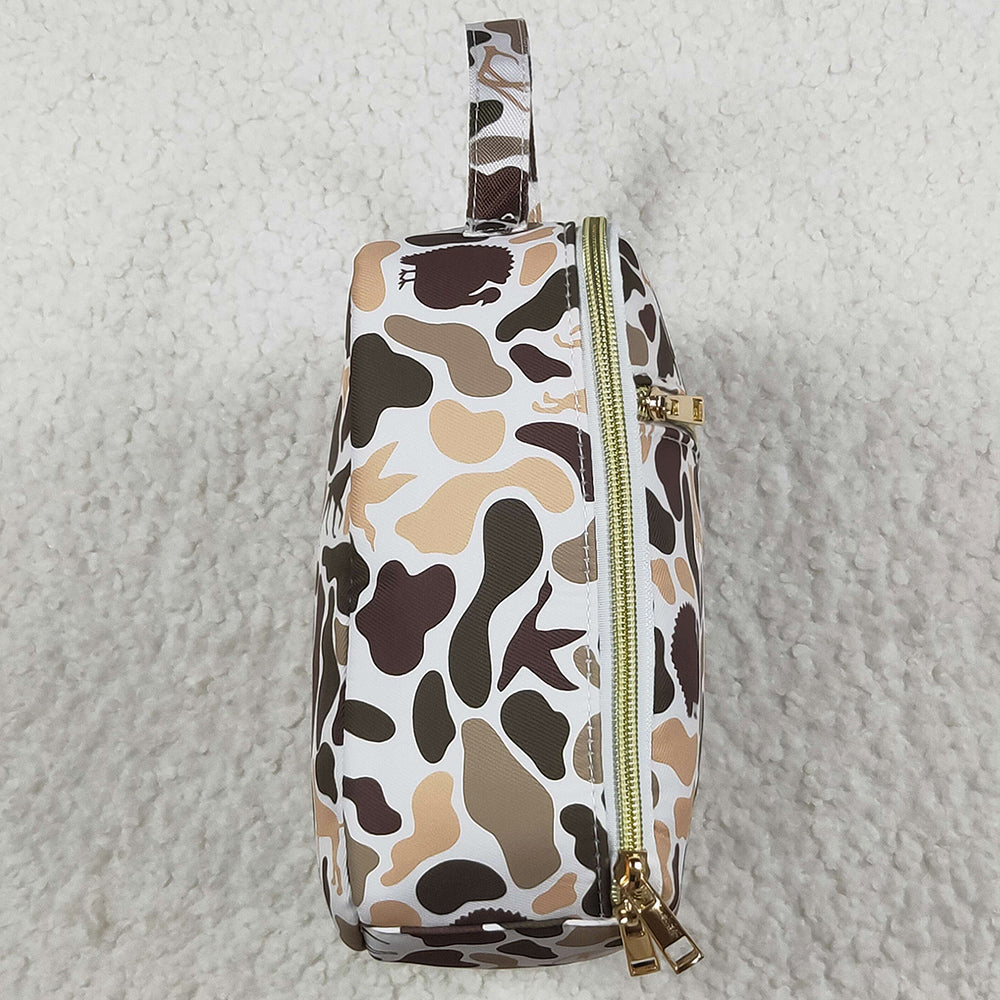 Boutique Kids Lunch Boxes Green Deer Western Camo Print Zipper Lunch Bags BA0305 7.9