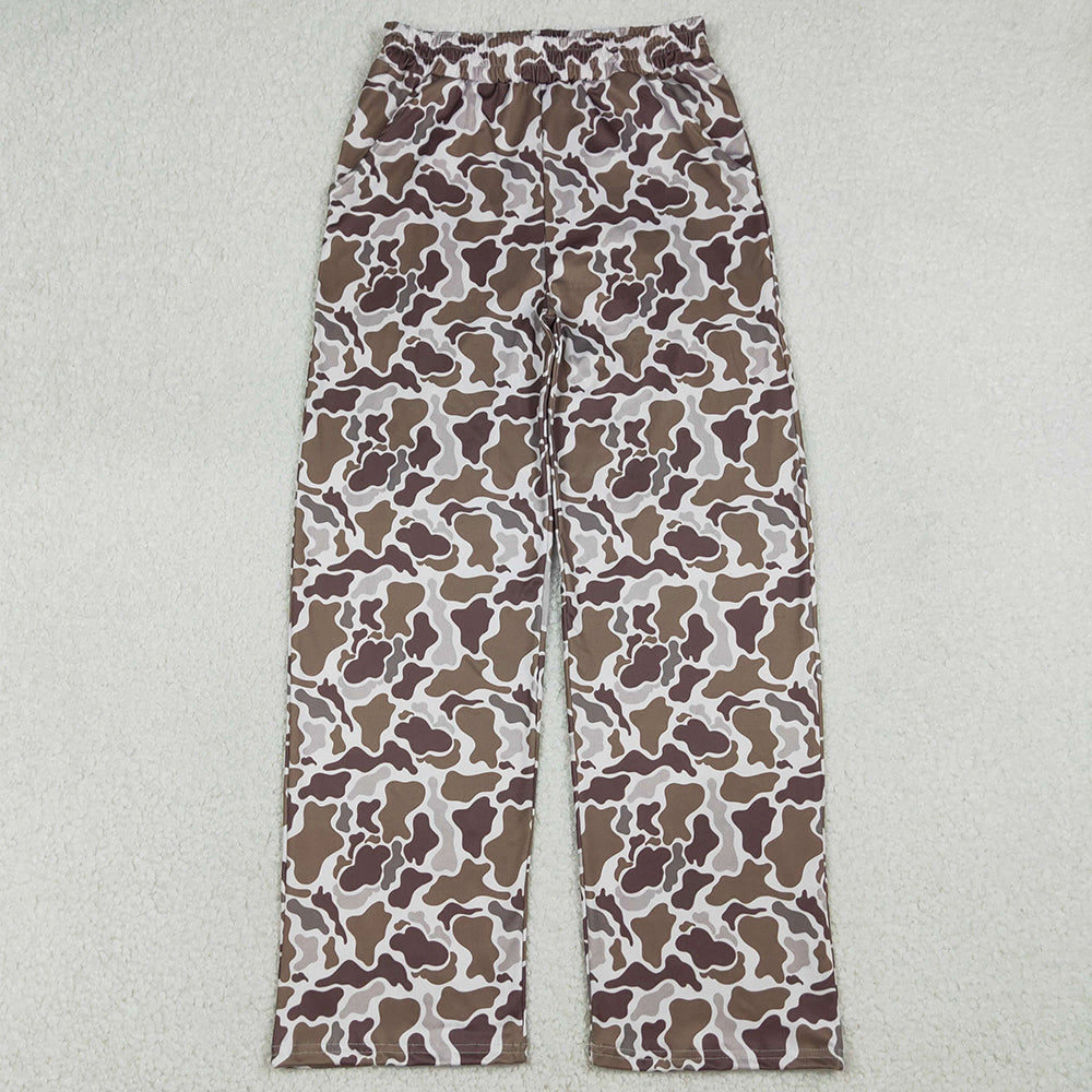 Adult Women Pants Southern Camo Pockets Straight Pants Bottom P1000