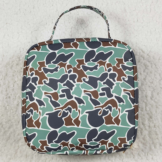 Baby Kids Bags Mallard Ducks Green Lunch Dinnder Picnic Boxes BA0270 7.9