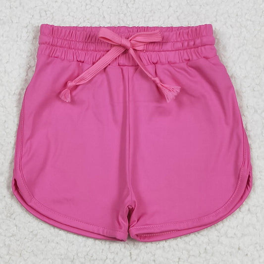 Baby Girls Shorts Hot Pink Belt Yoga Shorts Bottoms SS0503 5.10