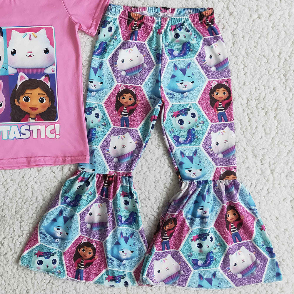 Fashion Kids Clothes Girls Clothes Bell Bottom Outfits E14-11