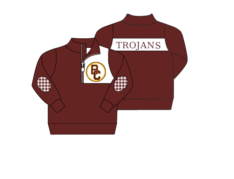 Preorder moq 5 Baby Boys Clothes Long Sleeve Tops Zip Pullovers Tops
