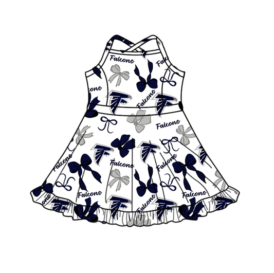 Preorder (moq 5)Baby Girls Strap Knee Length Dress