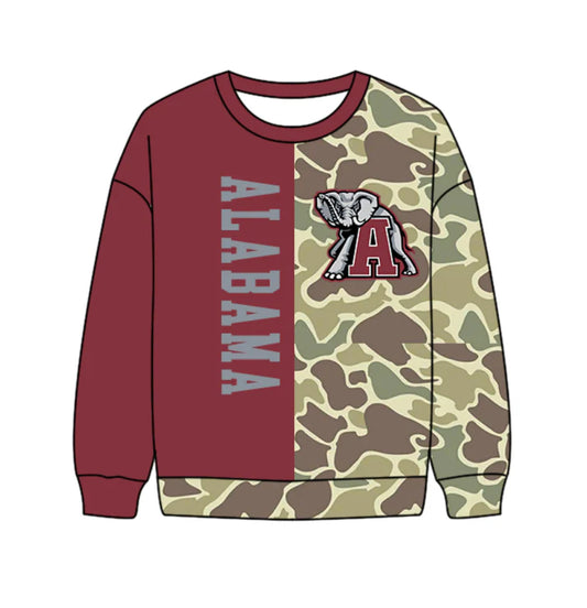 Preorder(moq 5) Baby Boys Long Sleeve Camo A Elephants T-shirts Top 10.17