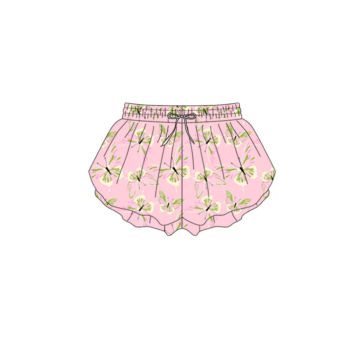 Preorder (moq 5)Baby Girls Colorful Butterfly Ruffle Shorts Bottom 1.9