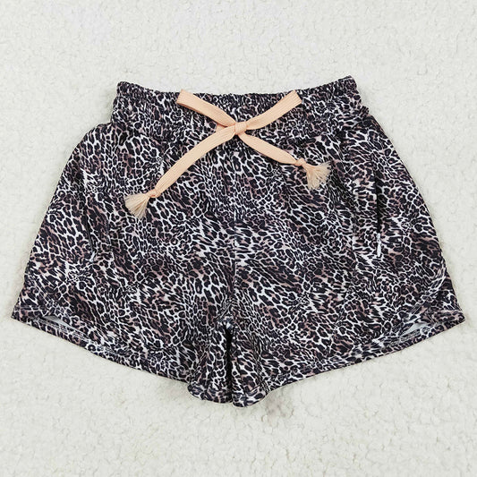 Baby Girls Shorts Black Leopard Yoga Shorts Bottoms SS0480 5.10