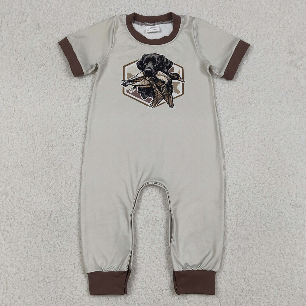 Baby Boys Rompers Camo Ducks Dogs Hunting Footie Rompers SR3680 12.27