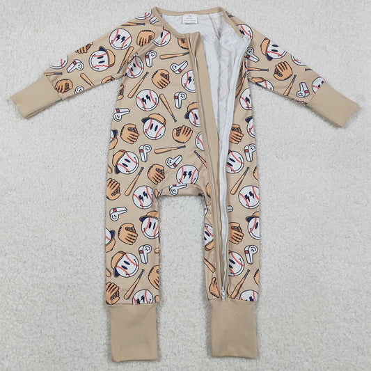Baby Boys Rompers Baseballs Team Two Way Zip Convertible Rompers LR2816 11.6