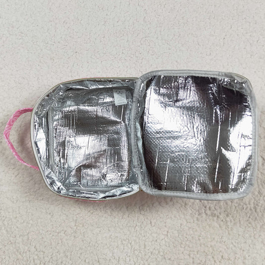 Baby Girls Lunch Boxes Pink Bows Plaid Ruffle School Bags Lunch Boxes BA0310 8.6