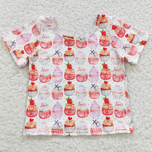 Boutique Baby Girls T-shirt Short Sleeve Clothes Tops GT0204