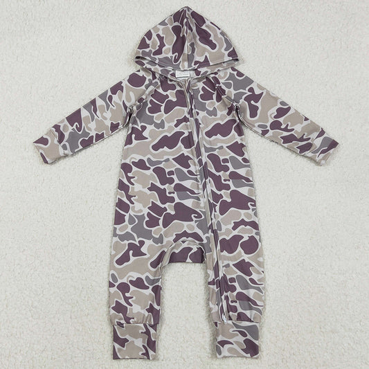 Baby Boys Rompers Southern Grey Camo Hoodie Rompers LR2811 11.6