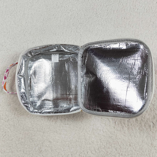 Baby Girls Lunch Boxes Pink Leopard Ruffle School Bags Lunch Boxes BA0309 8.6