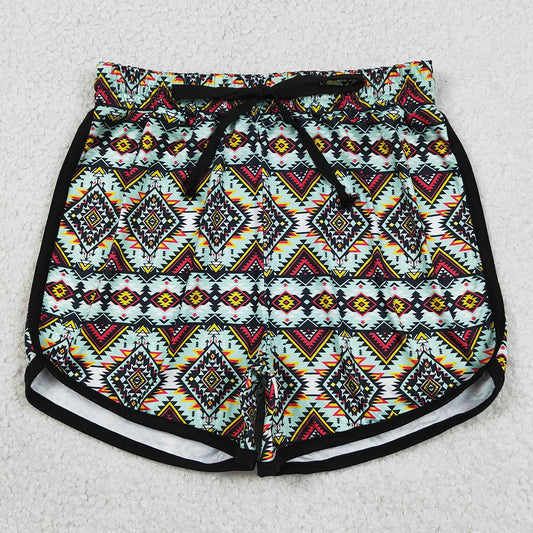 Adult Women Shorts Western Aztec Summer Shorts Bottom SS0452