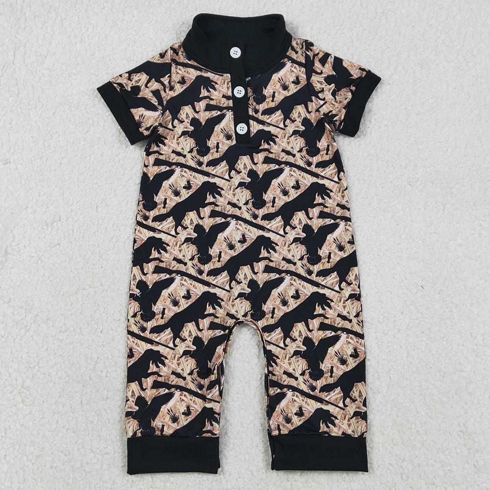 Baby Boys Rompers Southern Hunting Dog Ducks Camo Button Rompers SR3637 1.2