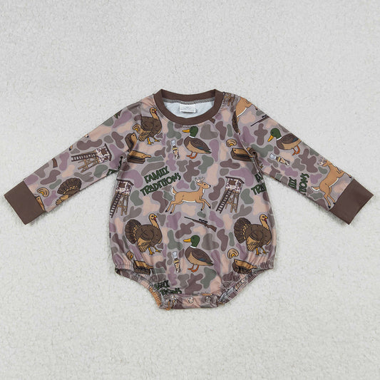 Baby Boys Rompers Brown Camo Turkey Ducks Hunting Rompers LR2440 10.2