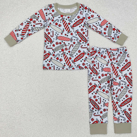 Baby Girls Pajamas Christmas Long Sleeve Top Pants Pajamas Sleepwear Sets BLP0675