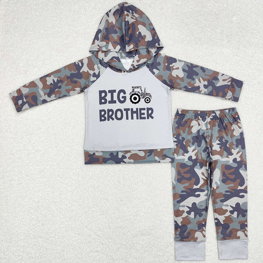 Baby Boys Clothes Big Brother Camo Hooded Top Pants Outfits Sets BLP0576