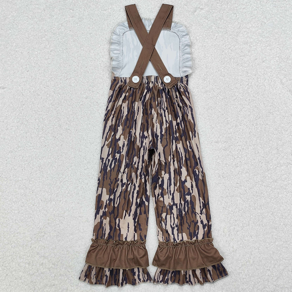 Baby Girls Jumpsuits Bottomland Camo Straps Jumpsuits SR1989