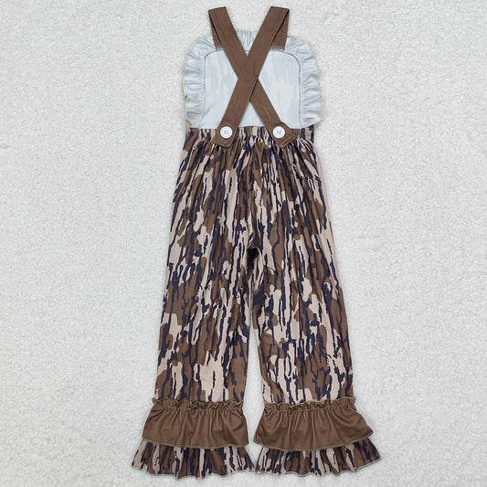 Baby Girls Jumpsuits Bottomland Camo Straps Jumpsuits SR1989