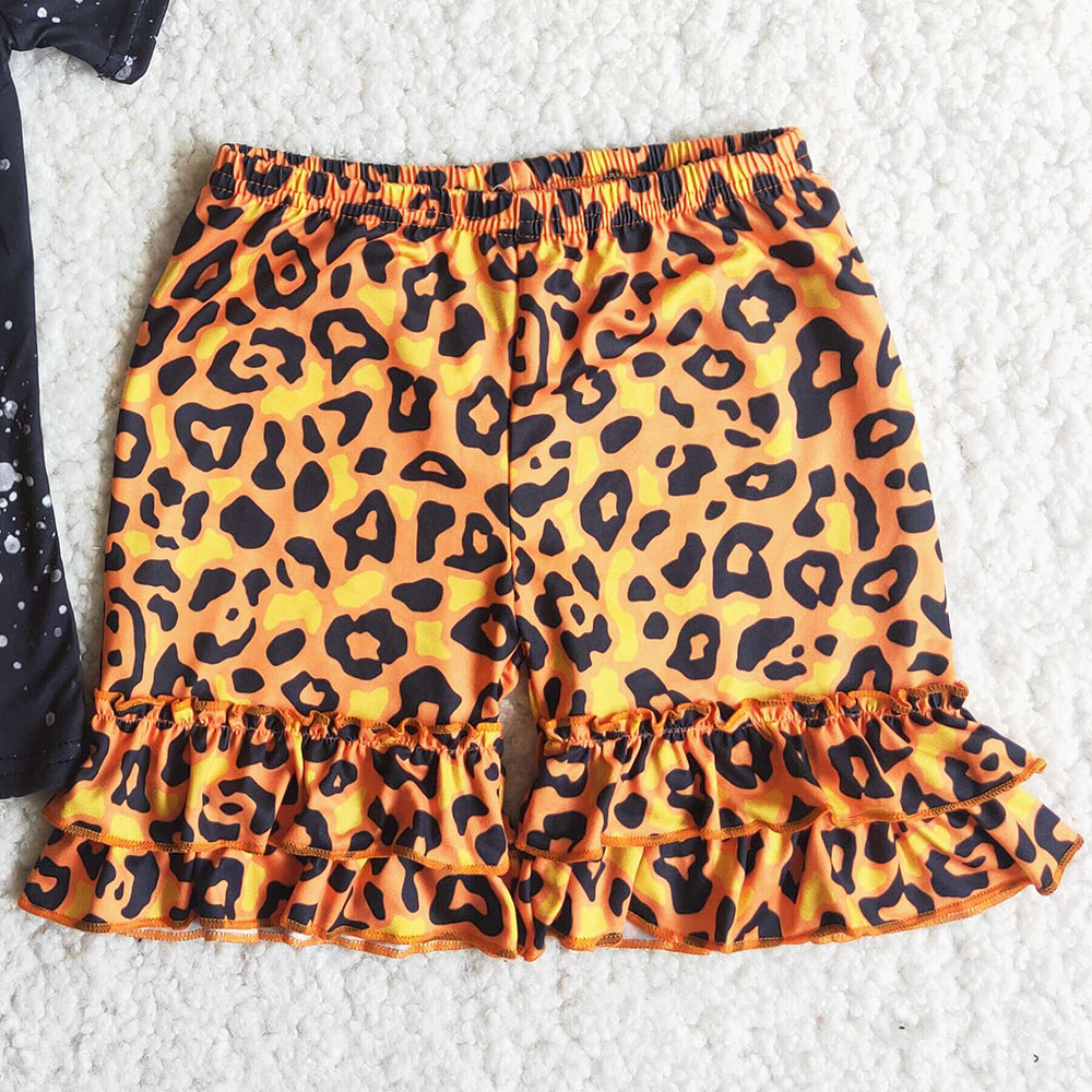 Toddler Baby Girls Clothes Cow Print Boutique Girls Clothes Summer Set C14-37 4.28