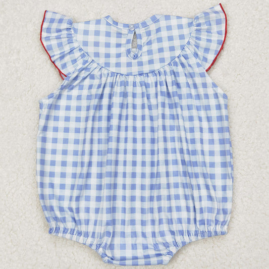 Baby Infant Girls Rompers 4th Of July Flags Sleeveless Rompers SR2571