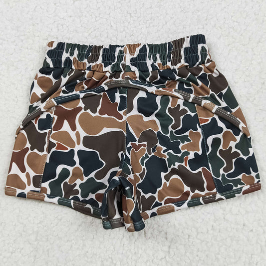 Baby Girls Shorts Dark Brown Camo Yoga Shorts Bottoms SS0465 5.22