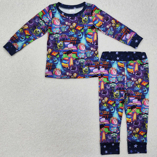 Baby Girls Pajamas Cartoon Purple Shirt Pants Pajamas Clothes Sets GLP2268