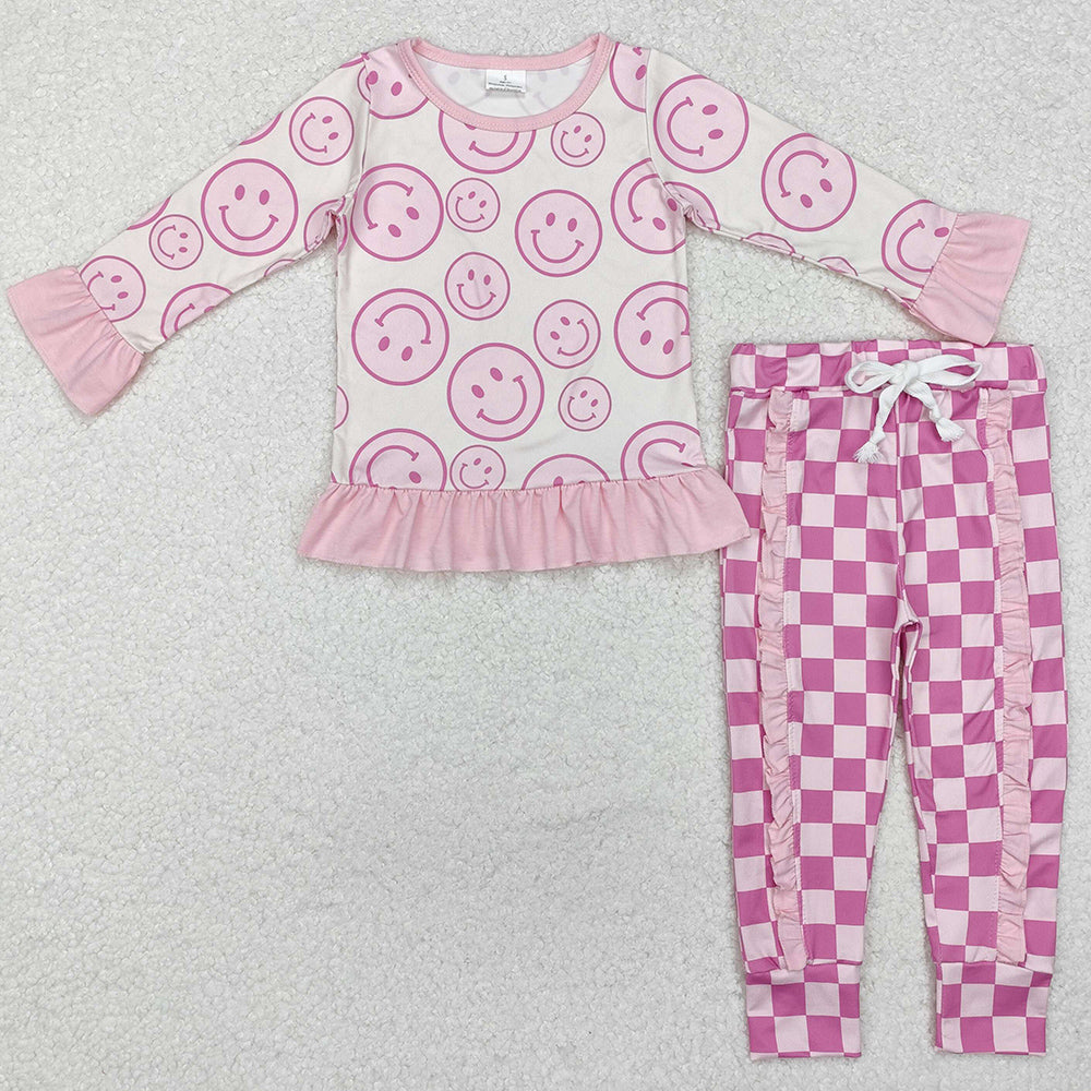 Baby Girls Clothes Pink Top Ruffle Pants Outfits GLP1722