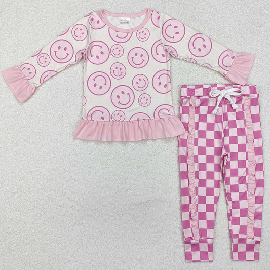 Baby Girls Clothes Pink Top Ruffle Pants Outfits GLP1722