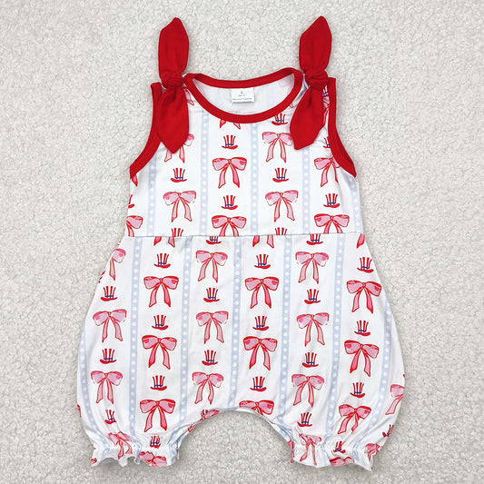 Baby Infant Girls Rompers 4th Of July Bows Hats Rompers SR2765 4.9