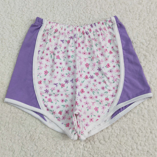 Baby Girls Shorts Lavender Floral Strawberry Shorts Bottoms SS0524 5.10