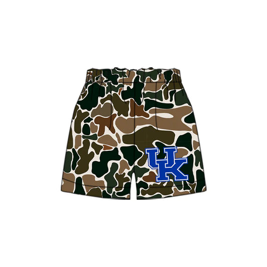 Preorder(moq 5) Baby Boys Brown Camouflage UK Team Sports Shorts 6.26