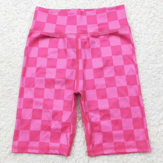 Baby Girls Shorts Pink Plaid Yoga Biking Shorts Bottoms SS0538 5.26