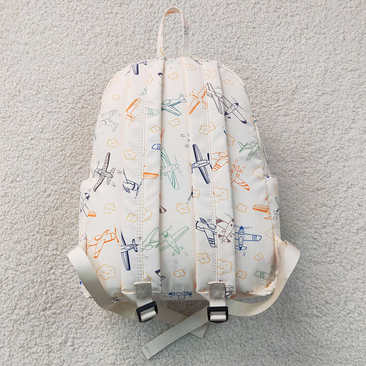 Baby Kids Colorful Planes Clouds School Backpack Back Bags BA0220