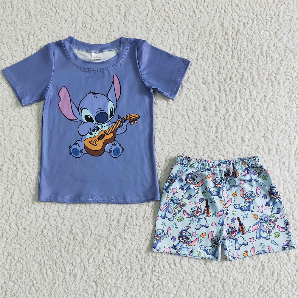 Fashion Toddler Baby Boy Clothes Set Boutique Short Sleeve Shorts Summer Outfits BSSO0027